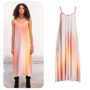 Revolve Veda Fiesta Dress Sunset Ombré Tie Dye Pastel Maxi